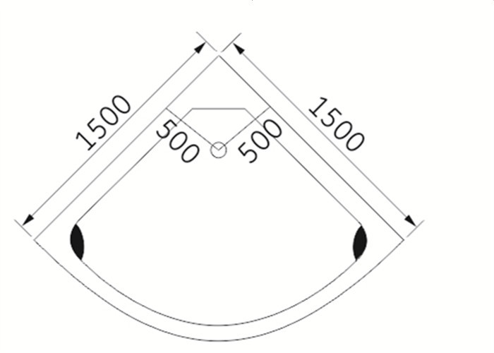 Luxury sector shape corner 2 person jet bathtub over the tub whirlpool massage bath tub with jets