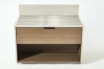 Hampton Inn Hotel New Design Luxury Bedroom Furniture HPL luggage bench with one