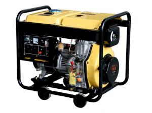 Wholesale 5000 W Silent Diesel Generator Set Yellow / Red Quiet Portable Generator from china suppliers