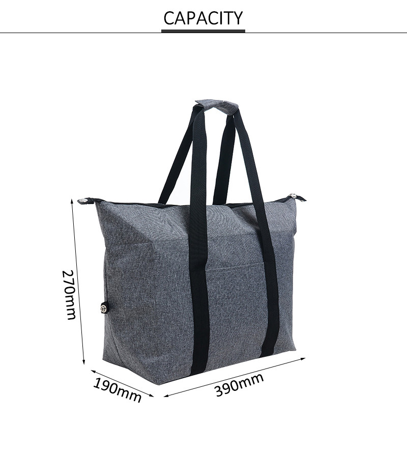 PEVA lining 600D Polyester Insulated Lunch Cooler Bags