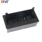 silver tabletop flip cover brush multimedia connectivity box