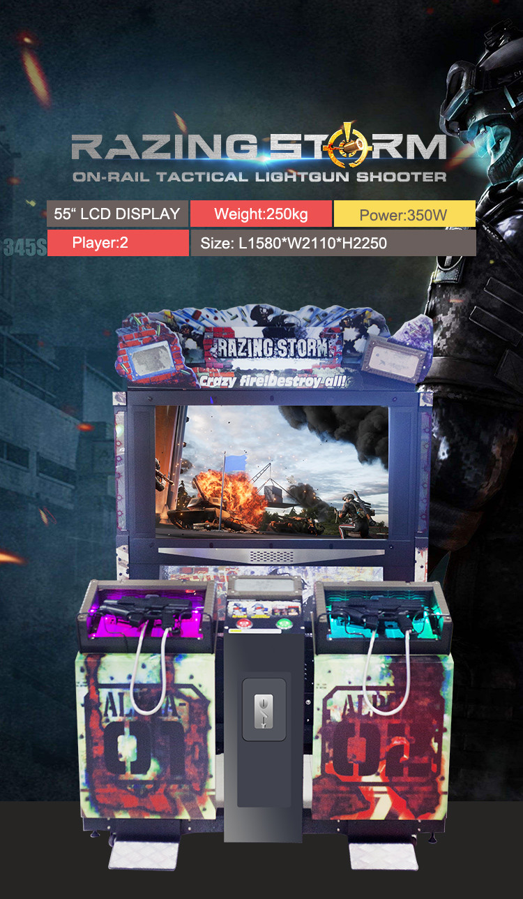 Razing Storm Shooting Arcade Machine Hardware Material