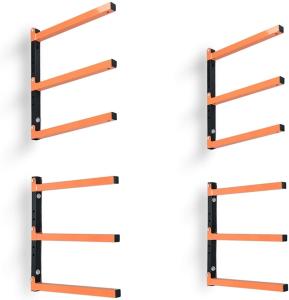 Wholesale Wall Mounted Multifunction Wood Organizer and Lumber Storage Metal Rack with 3 Levels from china suppliers