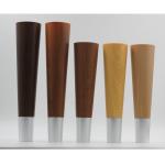 KR-P0290W 12 Inch Height Plastic Furniture Feet ABS Material With Wood Color