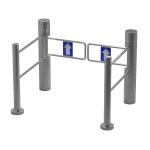 Automatic Cylinder Supermarket Swing Gate Turnstile 304 Stainless Steel