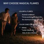 Mystical Effect Magic Powder Vibrant Colored Flames Bonfires Camping Fireplaces