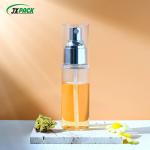 Collar Material Plastic Spray Bottles Round Shape For Luxury Cosmetic Packaging