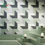Custom PET Acoustic Panels 120-250kg/Cbm 100% Polyester Fiber Easy Self Adhesive