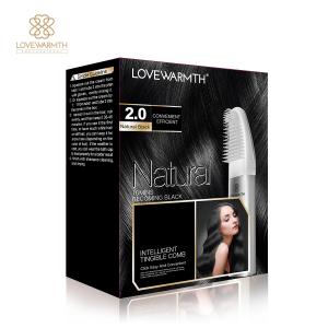 Wholesale Intelligent Black Hair Color Comb Easy To Dye At Home No Damage 40ml+40ml / Set from china suppliers