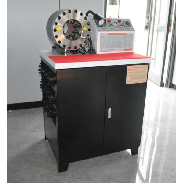 600T Crimping Force Rubber Hose Crimping Machine with 6-51mm Range and 10 Interchangeable Dies