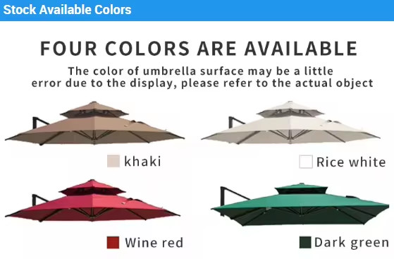Waterproof Canopy Pergola Gazebo Outdoor Roman Umbrellas Patio Parasol Banana Umbrella LMS-11