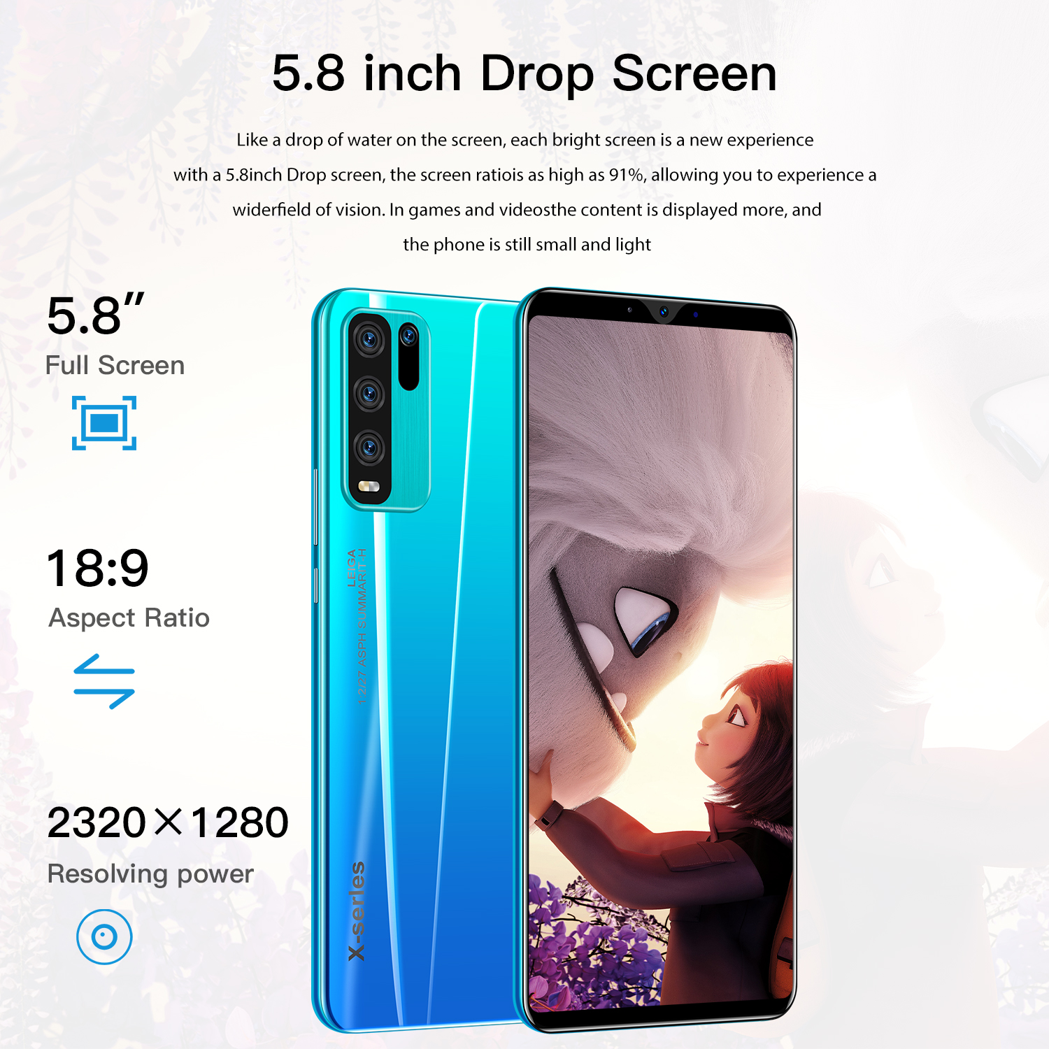 Y50 4GB 64GB Smartphone Original Android Mobile Phones GPS Cell Phone