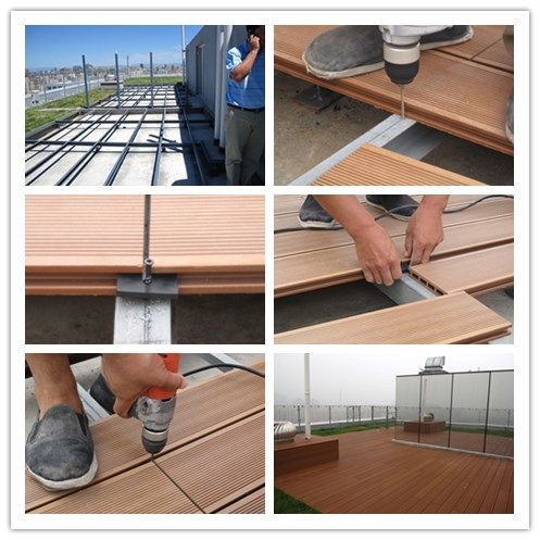Cheap WPC Wood Plastic Composite Decking for Outdoor Garden Decoration