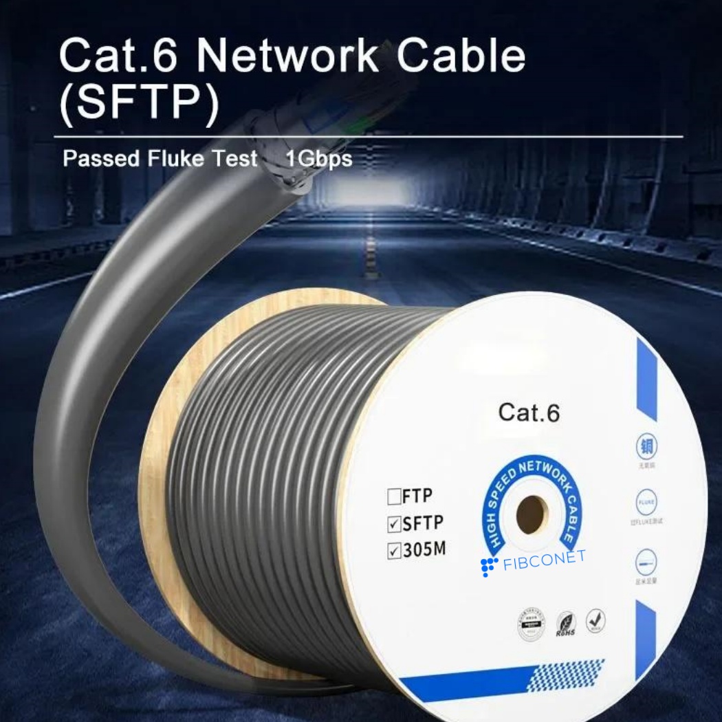 Customized CAT6 HDPE U/UTP Network Patch Cord Cable for Network Communication in LAN
