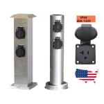 Stainless Steel Outdoor Garden In-ground Lawn Electrical Power Sockets Outlet