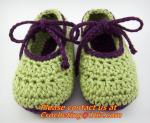 Crochet Baby Boy Booties Socks Knitted Newborn Loafers Shoes Plain Infant