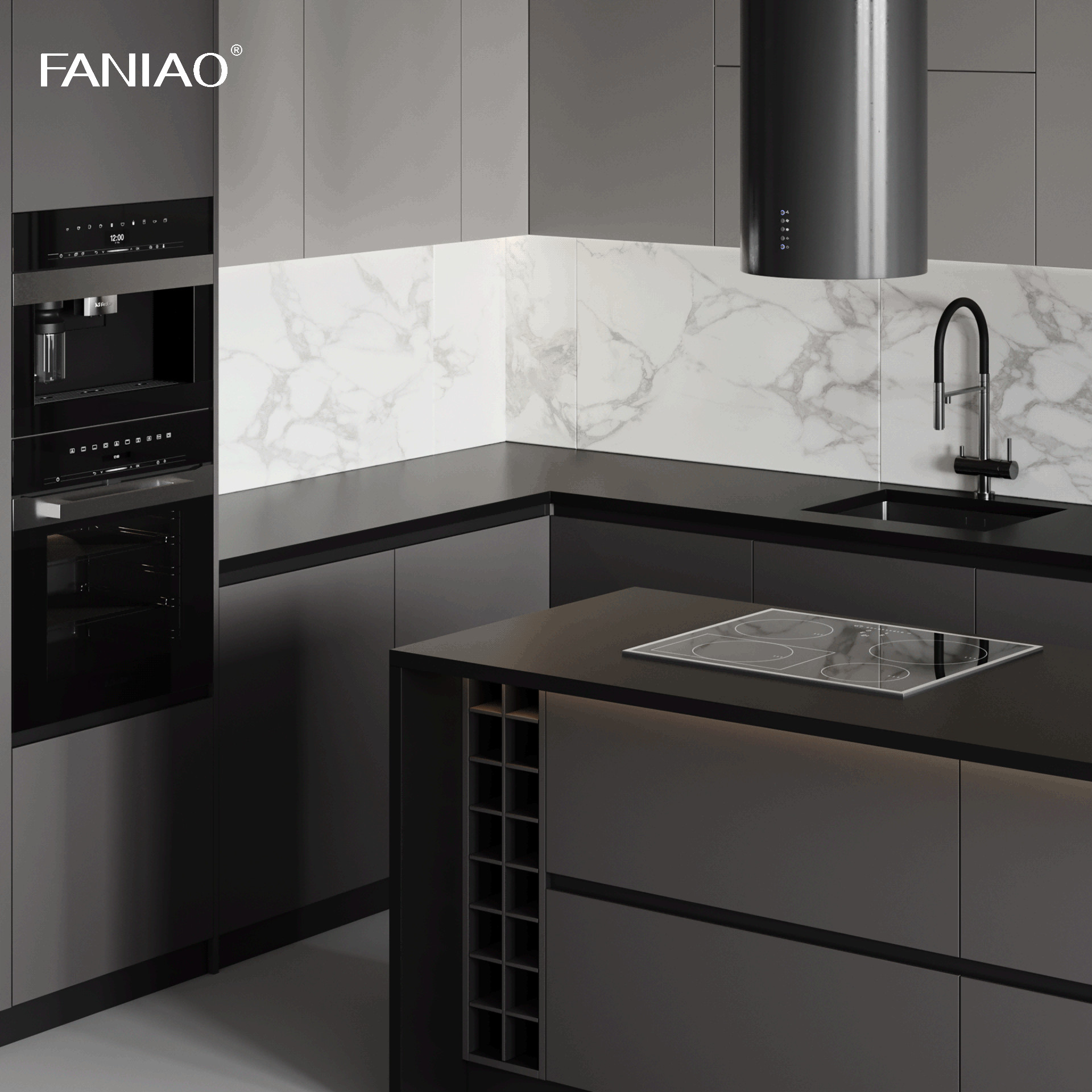 Custom Kitchen Furniture Cupboards Solid Wood Kitchen Cabinets Designs Luxury Melamine Modern Kitchen Cabine