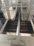 Two Pots Two Baskets 7.5L*2 Small Capacity 14kw Save Oil Electric Open Fryer