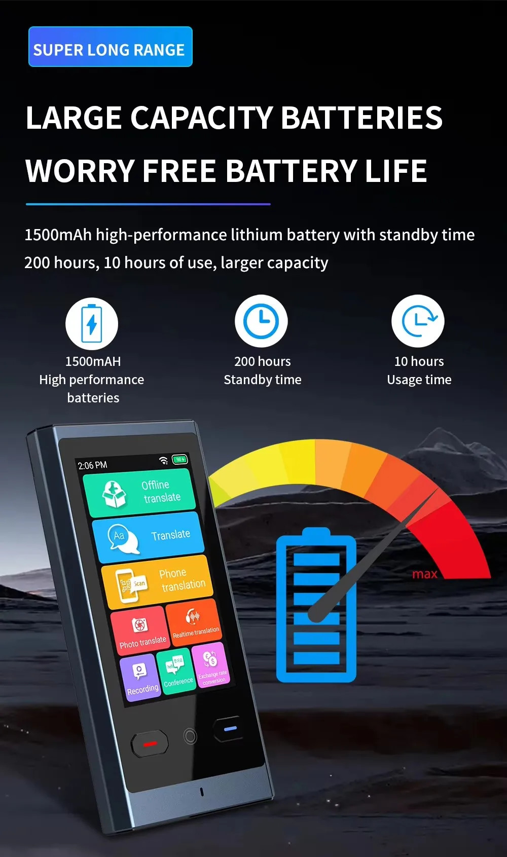Travel Voice Language Converter AI Recording Photo Scanning Instant Translator