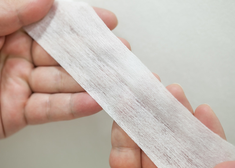 50g/M2 Plain Spunlace Nonwoven Fabrics For Disposable Sannitary Cloths