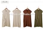 2016 New Ladies Hot Sale Plus Size Linen Dress Manufacturer In China