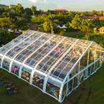 Arcum Roof Party Tent Canopy Exhibition Peach Shape Garden Marquee