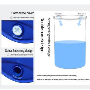 Wholesale Heavy Duty 200L Green Plastic Barrel Drum Industrial With Snap On Lid from china suppliers
