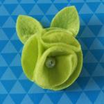 Colorful Felt Toddler Girl Hair Accessories Individual Mickey Head Shape