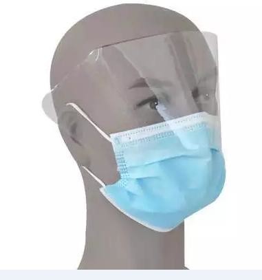 3 Ply Surgical Face Mask , Anti Fog Medical Face Shield Mask With Earloop / Tie On