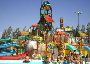 Wholesale Water House Theme Park Construction Platform 21*18*9m Family Fun Water Slide from china suppliers