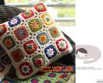 Handmade 100% Cotton Dimensional Flower Crochet Pillow Cushion Cover Decorative