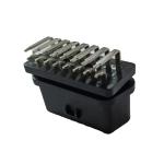 Nickel Plating OBD Car Connector Bent Pin Female For Diagnostic
