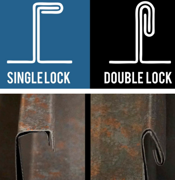 standing seam lock method 