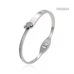 Wholesale belt buckle design diamond a bracelet silver stainless steel Nail series bangles from china suppliers