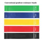 Silicone Gradient Color Yoga Resistance Band 600mm With Multiple Color Choices