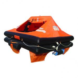 China 10Person Marine Inflatable Life Raft, Throw-over/Davit-launch/Self-righting life raft on sale