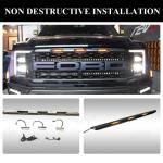 VIiknav for 22-23 Raptor Ford F150 grille lights LED grille decorative lights,