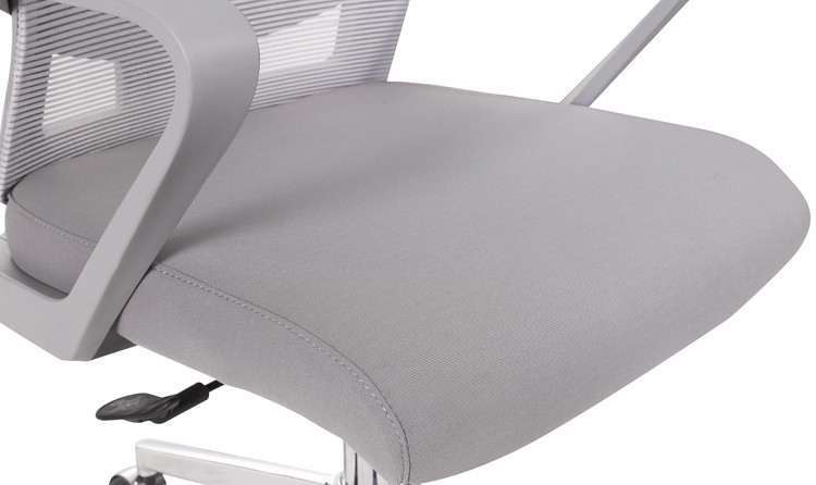 Gray Ergonomic visitor seating chair meeting chair mesh chair
