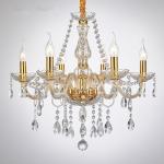Gold Bedroom Dining room Crystal Chandelier light fixtures (WH-Y-27)