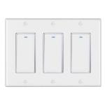 Voice Control Alexa 100VAC Wifi Smart Wall Switch 2 Gang For Hotel / Home