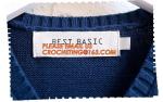 Hot sale sleeveless, hand knit baby boys stylish sweaters, Fashion clothing kids