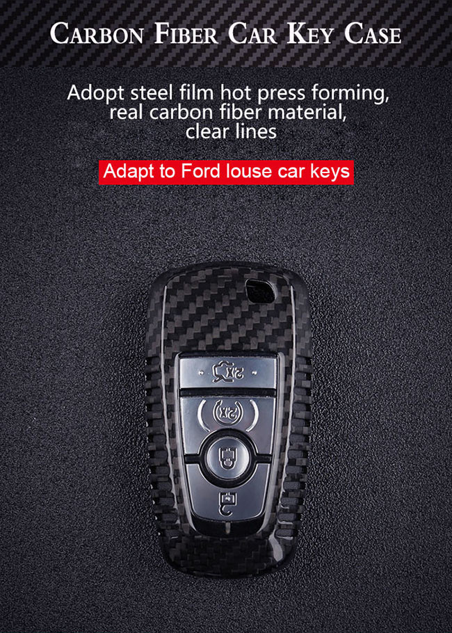 Lightweight Auto Protection Ford Carbon Fibre Car Key Cover