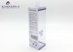 Eco Friendly Materials Clear PVC Packaging Boxes Hang Strip On Middle Of Top