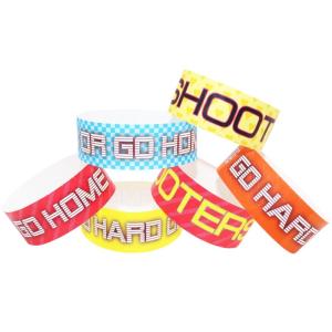 Wholesale 2025 Factory directly sell Paper Wristbands Custom Event bracelet Water Park Wristbands from china suppliers