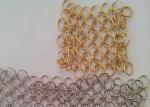 Stainless Steel metal Ring mesh For Facades, Copper Metal Chainmail Ring Curtain