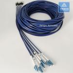 6 Cores Stainless Steel Armored Patch Cord FC-LC-30m Blue PVC 5.0mm Rodent