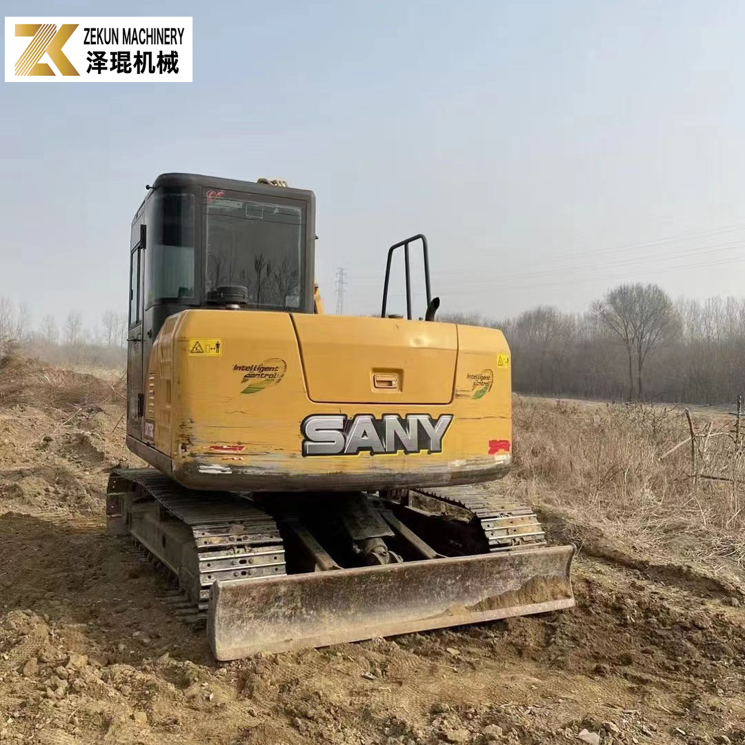 Used Sany SY75C 7 Ton Mini Reconditioned Hydraulic Crawler Excavator