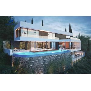 Wholesale Prefab Villa with Ceramic Tiles Floor Modern Design Hotel Light Weight Steel Structure from china suppliers