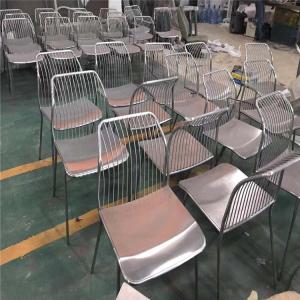Wholesale steel Metal furniture and stainless steel chair and tables mirror or brushed finish from china suppliers