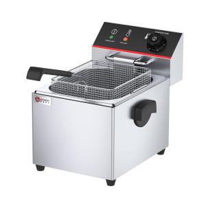 Wholesale Commercial 6kg Electric Deep Fryer with Temperature Control and Extra Thick Stainless Steel from china suppliers